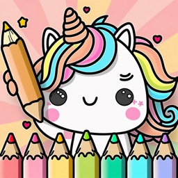 Kawaii Unicorn: Coloring Book icon